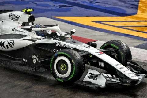 La Cadillac de Valtteri Bottas à Singapour