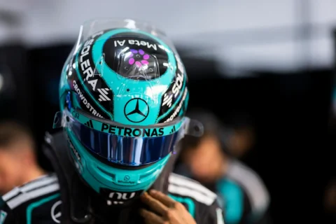 Le pilote Mercedes George Russell en Malaisie
