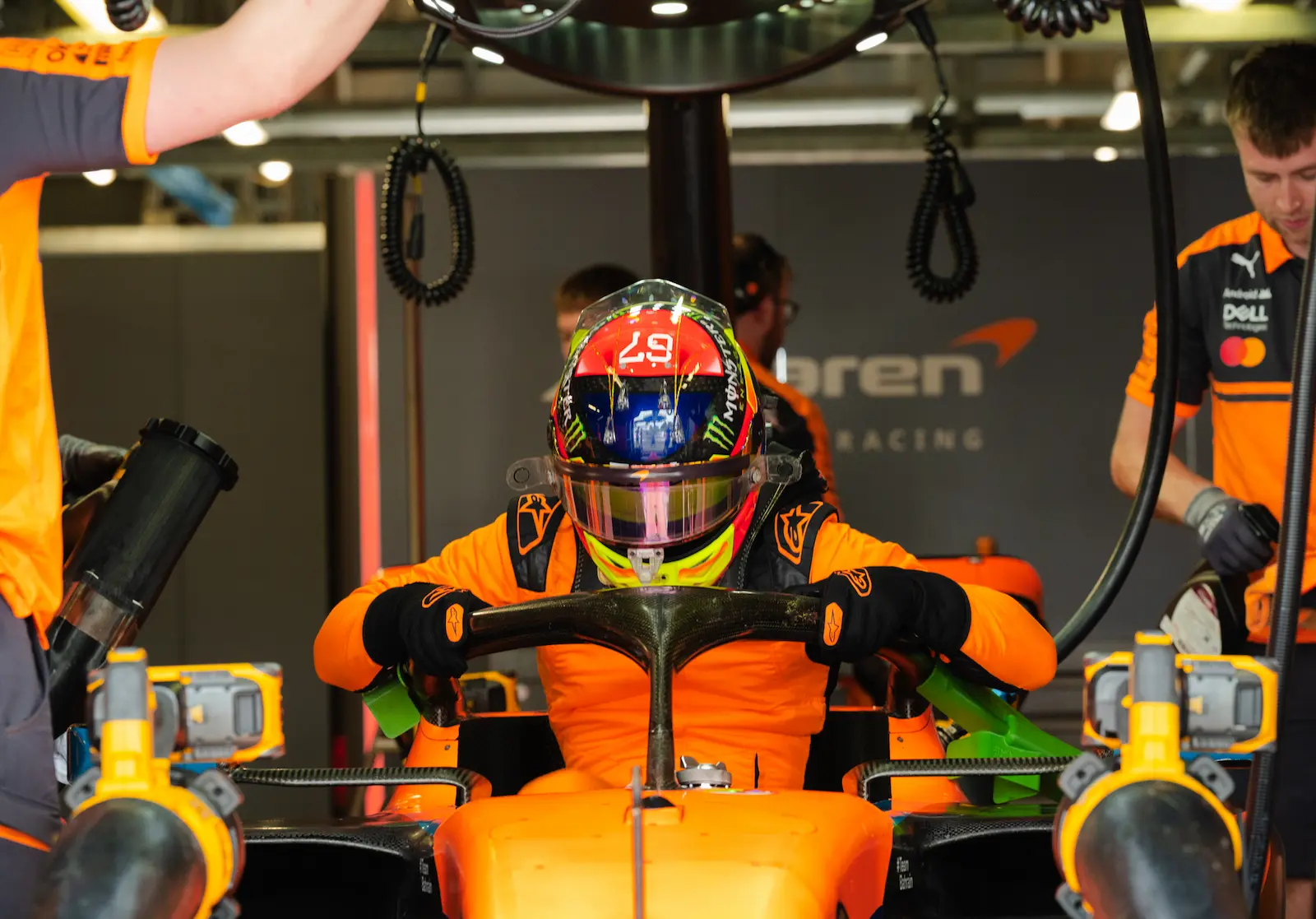 Fornaroli au volant de la McLaren en EL1 à Mexico et au Brésil