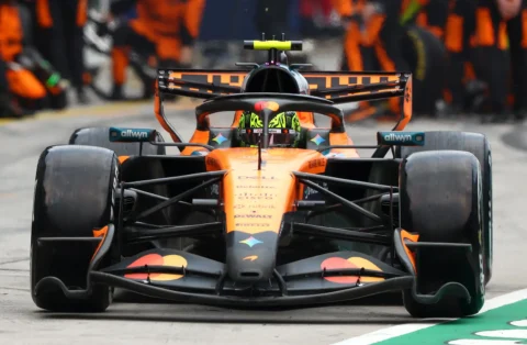 La McLaren MCL40 de Lando Norris à Sepang