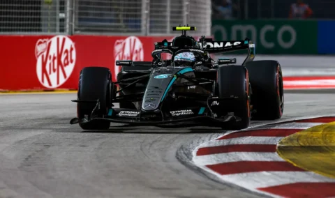 La Mercedes W17 de Kimi Antonelli à Singapour