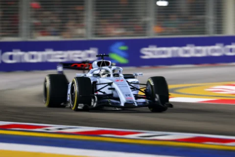 L'Audi R26 de Nico Hülkenberg à Singapour